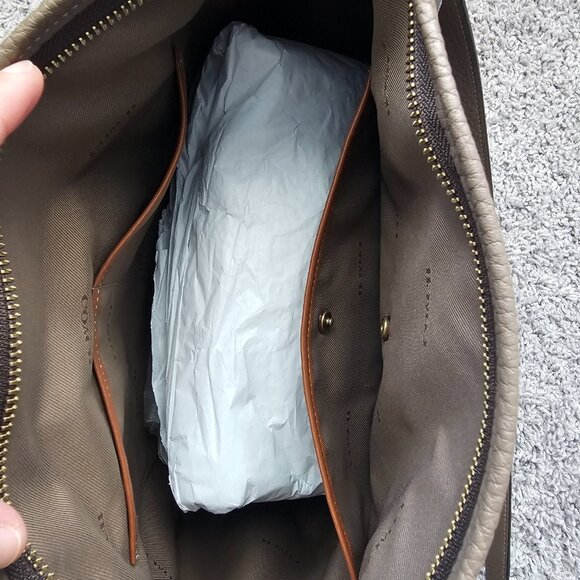 Coach Cary Shoulder Bag in Dark Stone - Picture 11 of 15